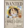 Close Up One Piece poster Wanted Monkey D. Luffy (68 cm x 98 cm) + Original tesa Powerstrips® (1 Pack/20 PZ.)