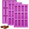 Rairsky 3 Stampo in Silicone per Barrette Cereali, 12 cavità Stampi per Barrette
