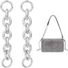 UNICRAFTALE 2 pz Prolunga per Borsa Catena Cavo in Lega Prolunga per Tracolla per Borsa A Tracolla Platino 15.5 cm Prolunga per Tracolla A Catena Sostituzione Accessorio Cinghie A Catena per Borsa