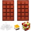 EXIN DECHEN 30 cavità 3,3cm Stampi in Silicone per Dolci a Cubo Forno | Stampi per Cioccolatini, Stampo Quadrato Silicone per Cioccolato Pralinato, Caramelle Fai da Te