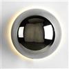 Mjsdjof Lampada da parete a terra da comodino per camera da letto, applique da parete a sfera di vetro, applique da parete moderne a LED da 7 W Applique da parete per illuminazione decorativa per scale da cor