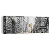 ARTTOR Quadro su Tela 90x30 cm Stampe da Parete Architettura Bianco e Nero - 3148