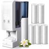 LLELEMAMO Hot Face Towel Dispenser - Original Auto Compressed Towels Wamer Heater Machine with 100 Towels, 55°c Constant Temperature, 5-Second Warmth, Smart Voice Alerts, for Spa Home Salon (Heater+100 Towels)
