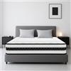 YIDATONG Materasso Matrimoniale 140x190 Altezza 28 cm, Certificato OEKO-TEX, materasso a Molle e Schiuma, materassi Memory, Media Rigidità H3, Materassi Ortopedico e Ergonomico, Ipoallergenico e Traspirante