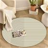 Highdi Tappeto Rotondo Salotto 40/60/80/100/120/140cm Beige Minimalista Moderno Morbido Tappetini Antiscivolo Tappeto Tappeti per Bambini Cameretta Cucina Balcone Tappet Tavolino (120cm,Verde)