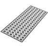 IDMarket - Tappeto in vinile effetto mosaico nero e bianco, 66 x 160 cm