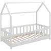VitaliSpa Letto montessori bambini Michelle, Bianco, 70x140 cm | con protezione anticaduta, adatto per materassi 70x140 cm, combinabile con accessori