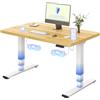 FLEXISPOT Scrivania Regolabile in Altezza Elettrica a 3 Sezioni con 2 Motori, 120×60 cm Piano Unico da 25 mm Certificato FSC, Controller con 4 Memorie e Porta USB, per Casa e Ufficio