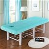 Highdi Lenzuolo da Lettino per Massaggi,Velluto di Cristallo Telo da Massaggio per Lettino da Salone e Spa, con Foro per il Viso Lenzuolo da Massaggio (190X80CM,Cielo blu)