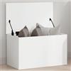 Generico Contenitore Portaoggetti Bianco 60x35x35 cm in Truciolato,Mobili,Armadietti e portaoggetti,Bauli e cassapanche-840674