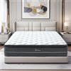 YIDATONG Materasso 140 x 200 - Alto 30 cm - Materasso Matrimoniale con Memory Foam e Molle Insacchettate - Certificato OEKO-TEX - 7 Zone Comfort - Medio Rigido H3 - Ortopedico - Traspirante - Sonno Profondo