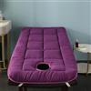 Highdi Materasso per Lettino da Massaggio con Foro, Materasso per SPA Pieghevole Morbido e Confortevole Portatile Letto Materasso per Massaggi nei Saloni di Bellezza (70x180cm,Rotondo-Viola)