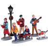 Magie di Natale Coro Natalizio con Statuette in poliresina per Villaggio di Natale Set di 6 Figure