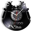 AVJERA Orologi da Parete Decorativi in Vinile da Parete Tattoo Studio Logo Segno Aziendale Vinile Vintage Re