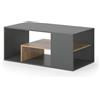 Vicco Tavolino da salotto Edgar, Antracite/Rovere dorato, 110 x 59 cm