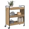 vidaXL Carrello da Cucina Rovere artigianale 70 x 30 x 82 cm