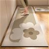 Highdi Tappeto Cucina Antiscivolo Tappeto Passatoia Cucina Lavabile Tappeto da Cucina Lungo Modello di LineaTappeti Runner Tappeto Corridoio per Ingresso Soggiorno Bagno (Fiori,60x90cm)