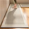 Highdi Tappeto Cucina Antiscivolo Tappeto Passatoia Cucina Lavabile Tappeto da Cucina Lungo Modello di LineaTappeti Runner Tappeto Corridoio per Ingresso Soggiorno Bagno (Cachi,50x120cm)