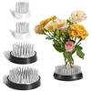 XBAIPIN Supporto per Ikebana Puntaspilli in Acciaio Inox, Set da 4 con | 3 Misure Diverse, Base Antiscivolo per Composizioni Floreali, Accessorio Resistente per Casa Giardino Hotel