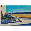 LVTFCO Poster di Edward Hopper《People in The Sun》 Arte della parete Stampe di Edward Hopper Dipinto su tela di Edward Hopper per la decorazione di immagini artistiche domestiche 50x70 cm senza cornice