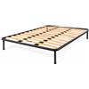 PALUPLUS Rete Ortopedica per Letto Matrimoniale, Struttura in Metallo con Doghe in Legno, Piedini Smontabili con Gommini Antiscivolo, Portata 200 kg, Made in Italy -F -30 (160x190 cm)