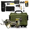Alpen Swiss Tools Alpen Wildhorn 32 - Kit di potatura elettronica con batteria agli ioni di litio senza fili, 12 ore di autonomia 3 batterie carica simultanea a 3 vie Felco prodotta in Svizzera
