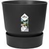 Elho Greenville Round 25cm Vasi per Piante - Living Black