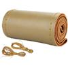 FM2018XSL Coprivolante in Pelle Universale da Cucire Fai-da-te, Traspirante,Antiscivolo,Volante dell'auto con ago e filo Accessori Interni(A-Beige,40cm)