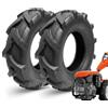 Ecovelo' 2 Pneumatici 5.00-10 6PR Rinforzati | Kit Gomme Agricole per Motozappa, Motocoltivatore e Falciatrice
