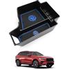 ASZSK Compatibile con Volvo XC60 XC90 V60 S60 V90 S90 2017-2025, vano Portaoggetti per Console Centrale Organizer per bracciolo Sctola Controllo Centrale Bracciolo Boxes, Volvo Accessori (Blu)