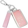 SparkleJoy Cover Chiave Auto TPU con Portachiavi Pelle Compatibile con Renault Scenic Megane Talisman Koleos Kadjar Clio Captur Espace Zoe Arcan Dacia Duster,Custodia Chiavi Auto - Smart Key (Rosa)