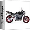 MOTOTOPGUN mivv scarico omologato nocat x-cone inox compatibile con honda hornet 600 2003 2004 2005 2006 mototopgun