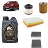 OP Kit tagliando 4 filtri + 5L olio 5W-30 IPC C2 compatibile con Peugeot 2008 i 1.5 BLUEHDI 100 Gasolio 2018+