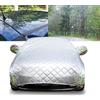 Generico Telo Copriauto Antigrandine Per Fiat Grande Punto 2005-2018,Upgrade Copri Auto Anti Grandine Esterni,Mezza Copertura per Macchina Impermeabile Antigrandine Imbottito -j21