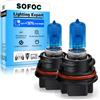 SOFOC PH11 Lampadina Alogena Faro Moto 9014 12V 40/40W 5000K Bianco Doppio Filamento Abbaglianti/Anabbaglianti Plug & Play 2Pcs