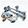 YIYIDA Car Horn Clacson per auto Corno d'aria per auto 170db Corno d'aria Altoparlanti Corno del camion 24V Cromo Zinco Argento Tromba con pompa ad aria Doppio tubo Air Horn Per 24V Auto Nave ect