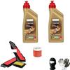 farbrothersonline COMPATIBILE CON KYMCO X-TOWN 300 TAGLIANDO-MANUTENZIONE COMPLETO MOTORE CAMBIO OLIO LUBRIFICANTE CASTROL POWER 1 RACING SINTETICO 10W40 4T SUPER ACCELLERAZIONE FILTRO OLIO+F.ARIA