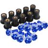YSDSLS Kit Viti Montaggio Bulloni Parabrezza Moto 10 PC Per XL 650 600 700 1000 125V Per Transalp Per Varadero XRV750(Blu)