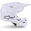 Alpinestars S-M3 Casco da motocross, bianco, M (57/58)