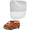 Esselle Parts Specchio Retrovisore per Fiat Qubo Destro Lato Passeggero, Vetro Ricambio Esterno con Piastra ABS, Montaggio Plug & Play