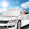 Nexpho Copri Parabrezza Auto Universale, Copertura Magnetica con 9 Magneti Extra Forti, Protezione Antigelo e Neve, Anti Sole e Calore, con Strisce Riflettenti e Corda di Fissaggio, 160×116 cm