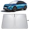 LANTU Parasole Parabrezza Per Peugeot 3008 E-3008 2024-2026 Ripiegabile Protezione Visiera Solare Con Tasca Portaoggetti Blocca Raggi UV Ombrello Da Sole