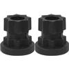 LIGHTAOTAO Adattatore Base di Montaggio per Kayak 2 Pezzi in Plastico Nero Pin di Inserimento per Supporto Action Camera, Resistente alle Intemperie per attività Outdoor e Canoa