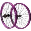 KHEbikes KHE Prism - Set di ruote BMX da 20, ruota anteriore e posteriore, asse da 14 mm/10 mm, ruota libera 16T, 36H, cerchioni in alluminio 7005