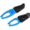 ZMdooreasy Secchiello per canna da pesca con clip, supporto in plastica leggera per refrigeratori scatole, ideale per pesca su zattera e ghiaccio, 1 paio di colori: blu, bianco e nero
