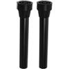 NUOBESTY 2 Pezzi Tubo per Gambe di Trampolino in Acciaio Inox e Gomma, Supporto Antiscivolo con Vite, Accessori per Tappetino Elastico da Esterno