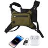 Generico Chest Running Bag Adjustable Front Vest Backpack Utility Carrier Pack