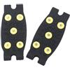 MoSundi Tacchetti da ghiaccio a 5 rebbi per scarpe con tacchetti in acciaio antiscivolo, resistenti per la trazione sulla neve, per passeggiate ed escursionismo, EU 28-46 (giallo)