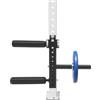 Wiyuer Power Rack Attachment - Attacchi per gambe in acciaio al carbonio, 8 livelli, regolabile, 120 kg, supporto per dischi da 50 mm, attrezzo fitness 11,4 kg