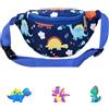 Yeenano Tasche sui fianchi con motivo dinosauro (blu)
